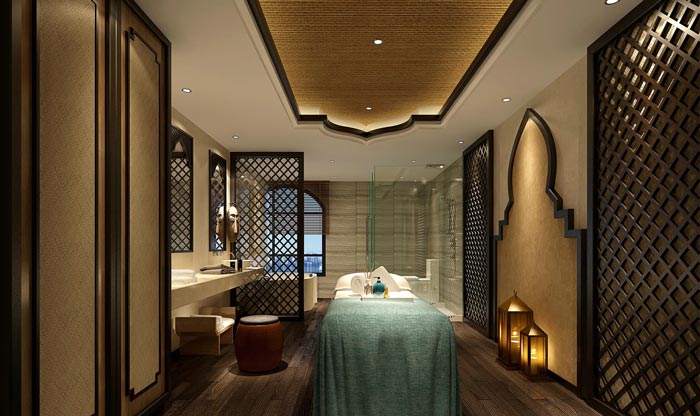 在设计的时候,设计师在东南亚风格当中夹杂了新中式风格,让室内空间