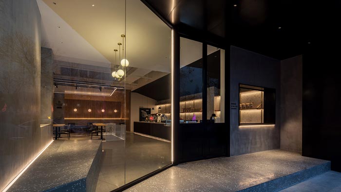 270平方咖啡厅入口装修设计效果图